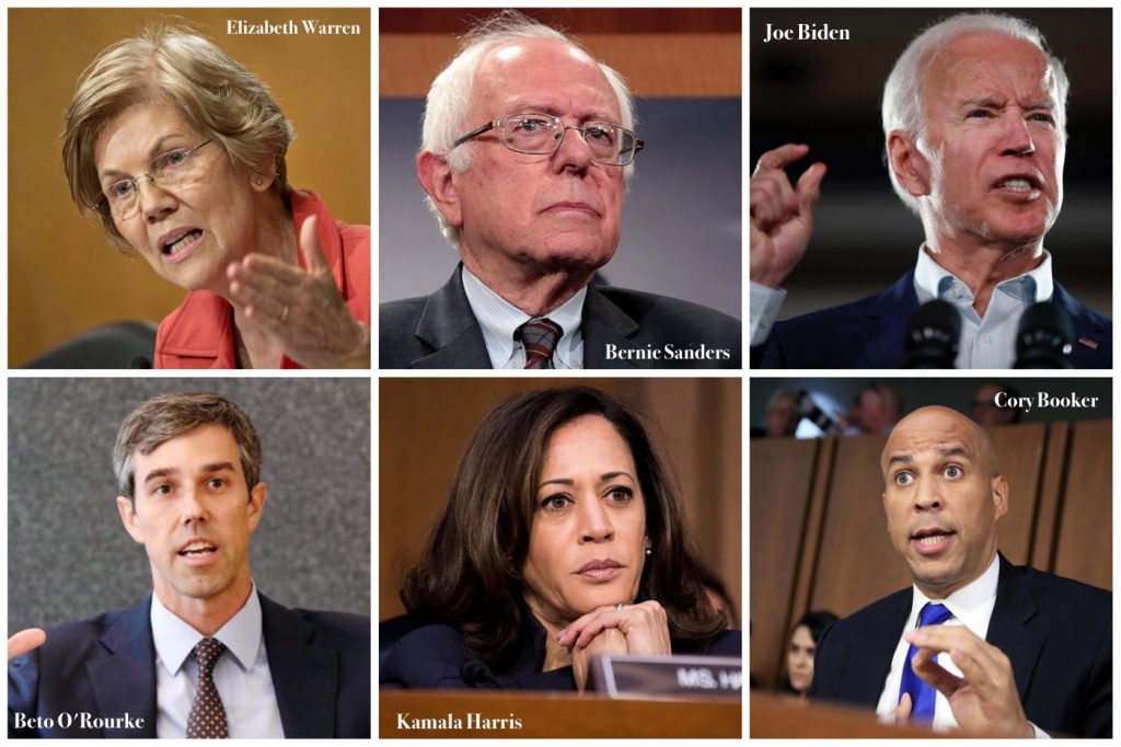 Democrats, 2020 Democratic Primary, Elizabeth Warren, Bernie Sanders, Joe Biden, Beto O'Rourke, Kamala Harris, Cory Booker